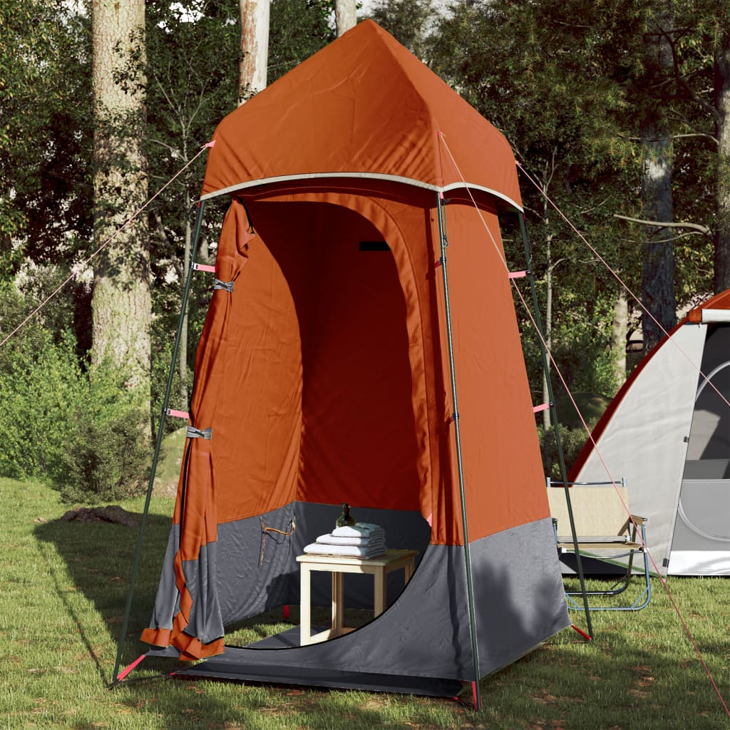 vidaXL Toilet Tent - Grey and Orange, Waterproof, Portable, Privacy Protection Portable Toilets Cosy Camping Co. Orange  