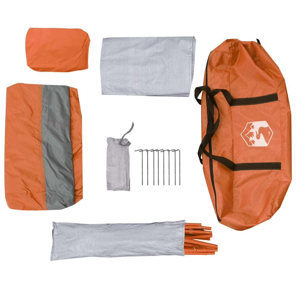 vidaXL Toilet Tent - Grey and Orange, Waterproof, Portable, Privacy Protection Portable Toilets Cosy Camping Co.   