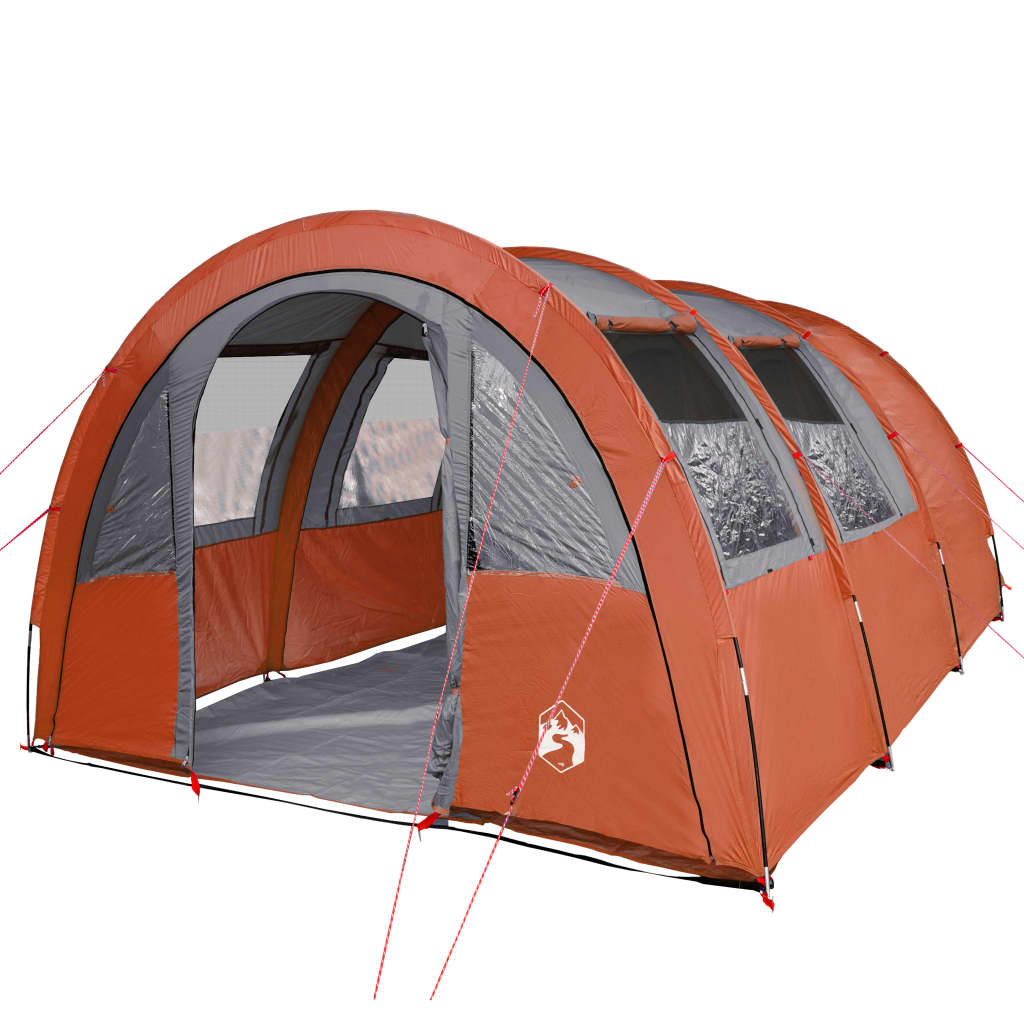 vidaXL Camping Tent 4 Persons Grey&Orange - Water-Resistant, Easy Setup & Carry 4 Man Tent Cosy Camping Co.   