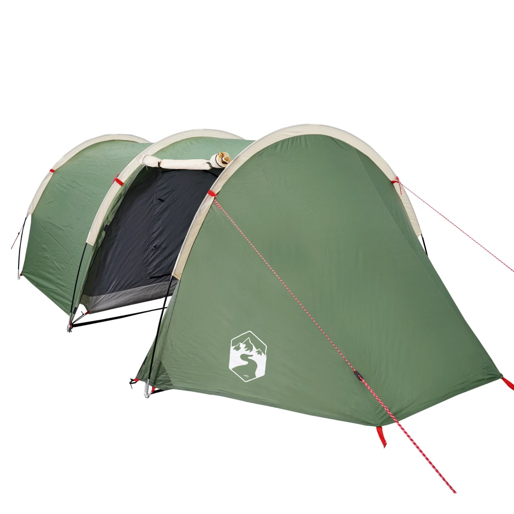 vidaXL Camping Tent Tunnel 4-Person Green Waterproof - Outdoor Adventure Essential 4 Man Tent Cosy Camping Co.   