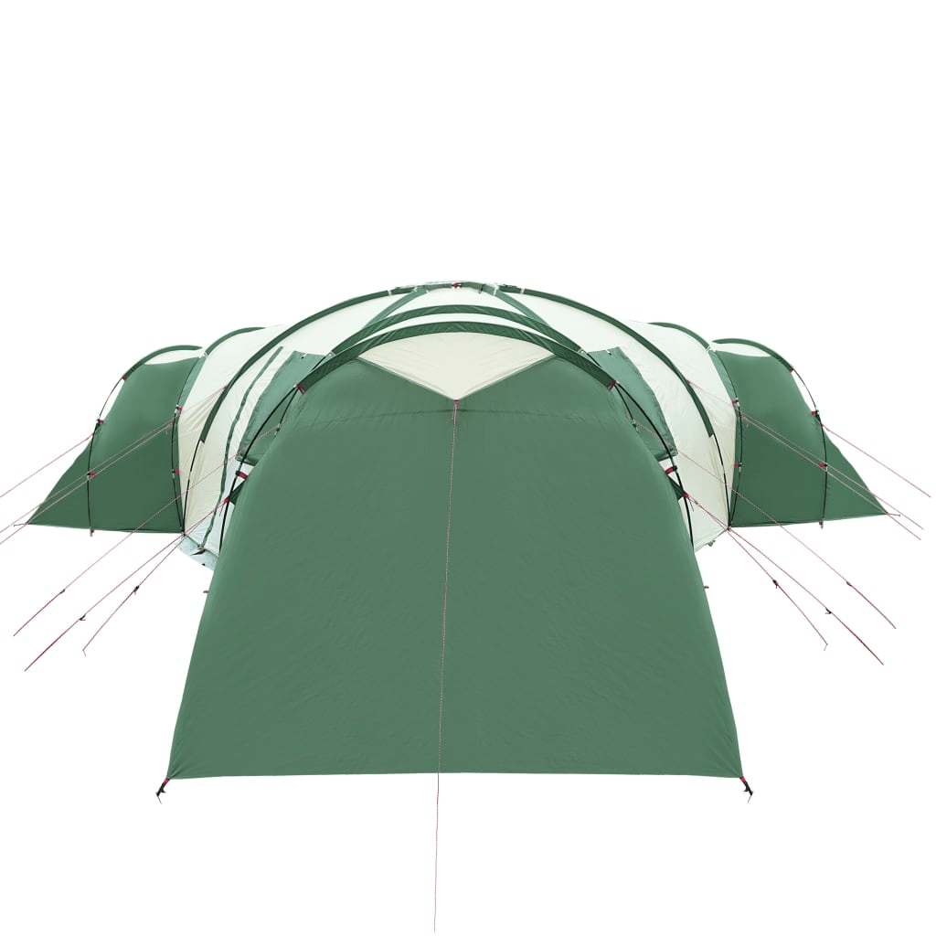 vidaXL Camping Tent 12 Persons Green 840x720x200 cm 185T Taffeta - Spacious and Waterproof 12 Man Tent Cosy Camping Co.   