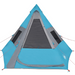 vidaXL Camping Tent Tipi 7-Person Blue Waterproof - Modern Design, All-Round Waterproof, Lightweight and Portable 7 Man Tent Cosy Camping Co.   