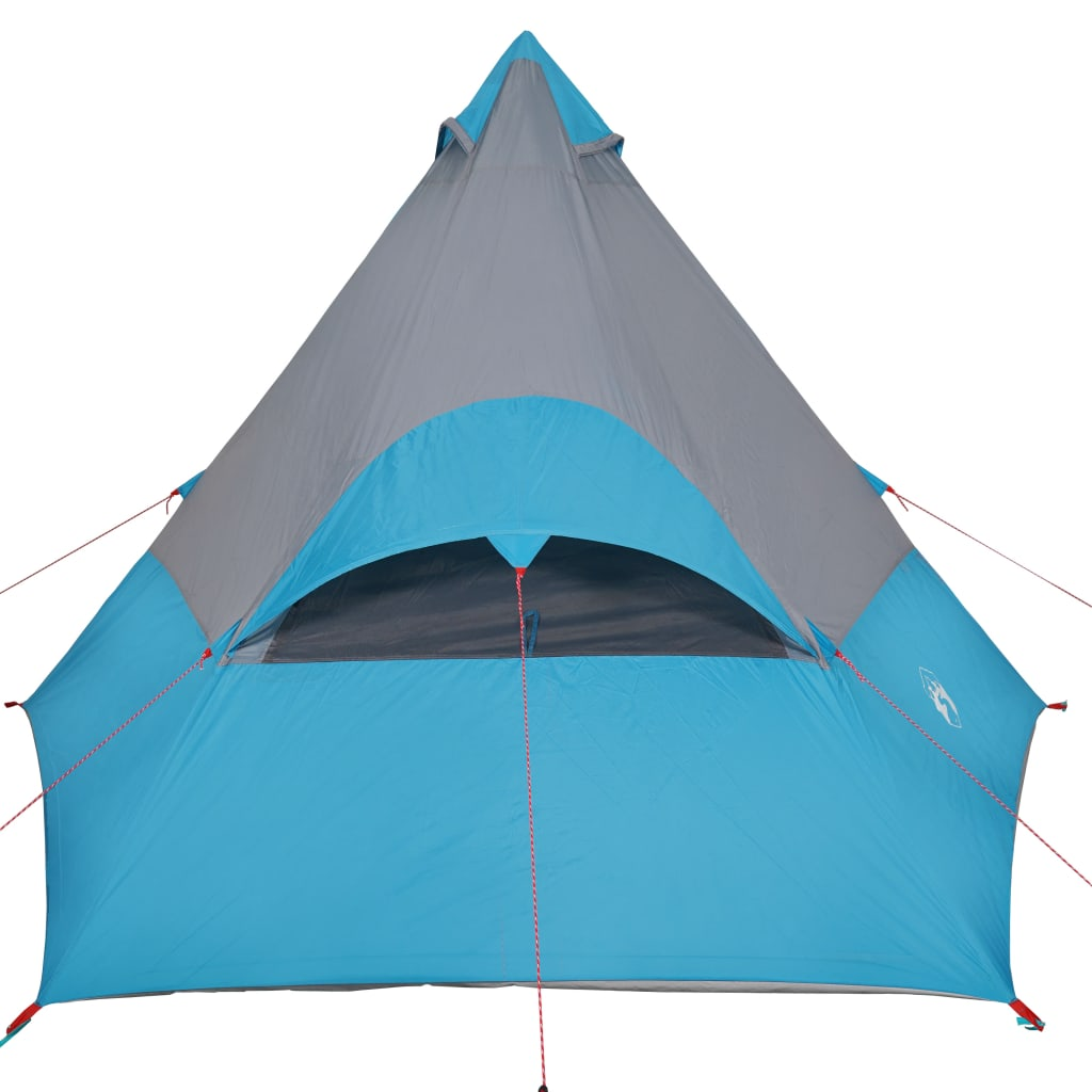 vidaXL Camping Tent Tipi 7-Person Blue Waterproof - Modern Design, All-Round Waterproof, Lightweight and Portable 7 Man Tent Cosy Camping Co.   