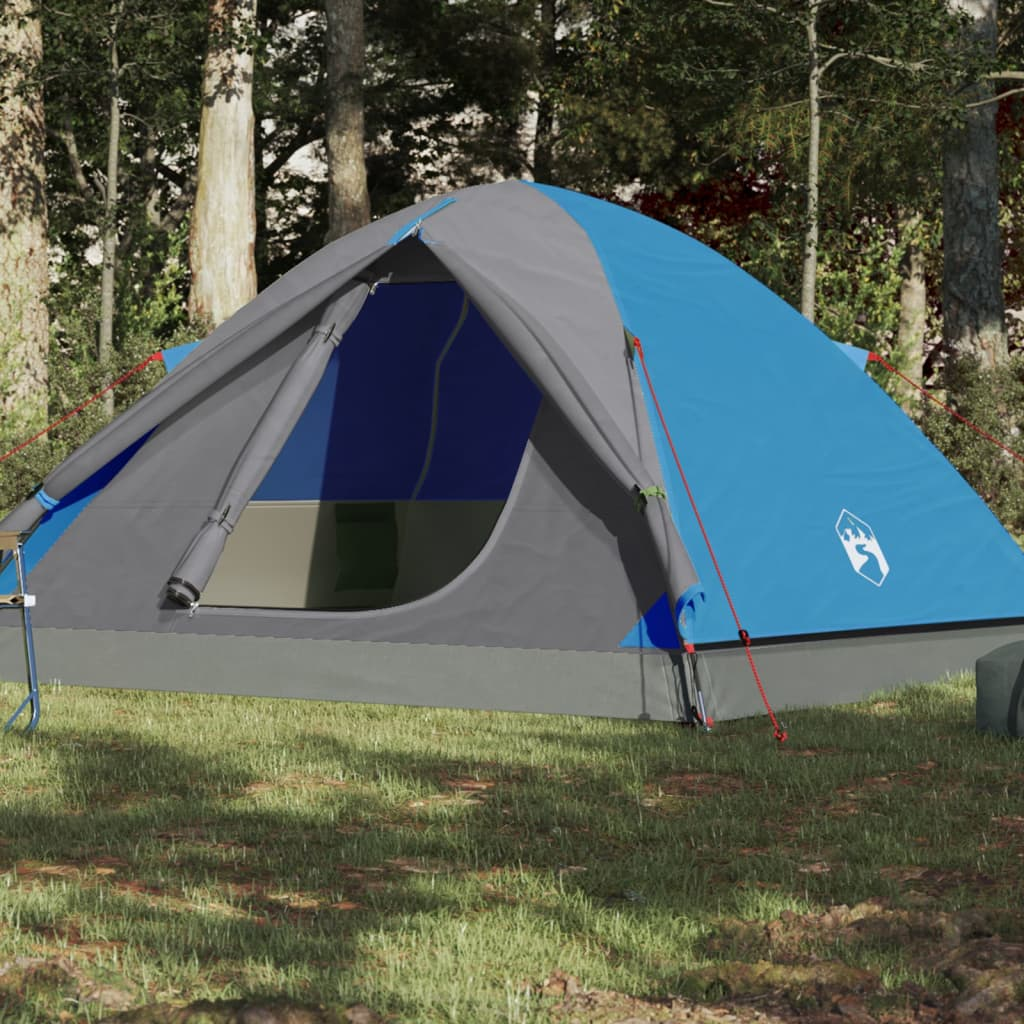 vidaXL Camping Tent Dome 6-Person Blue Waterproof - Buy Now at vidaXL 6 Man Tent Cosy Camping Co. Blue  