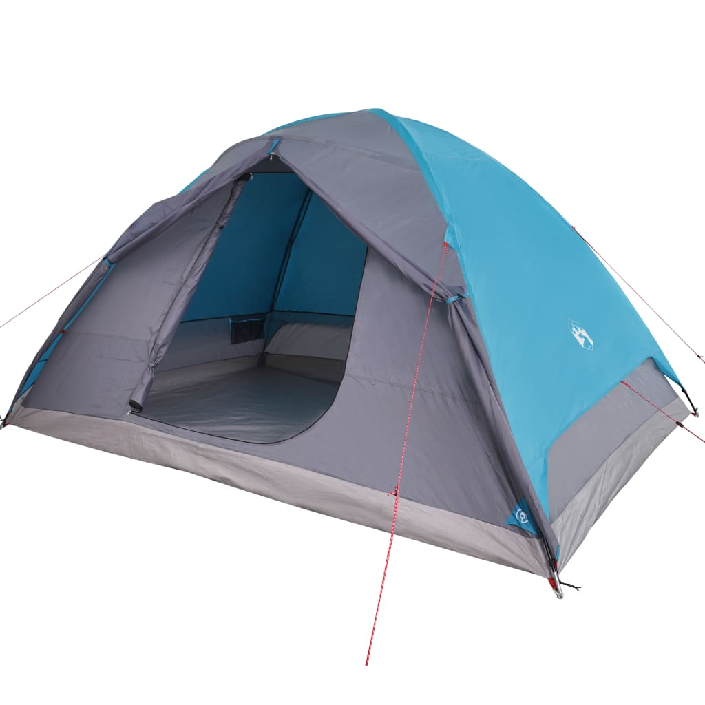 vidaXL Camping Tent Dome 6-Person Blue Waterproof - Buy Now at vidaXL 6 Man Tent Cosy Camping Co.   