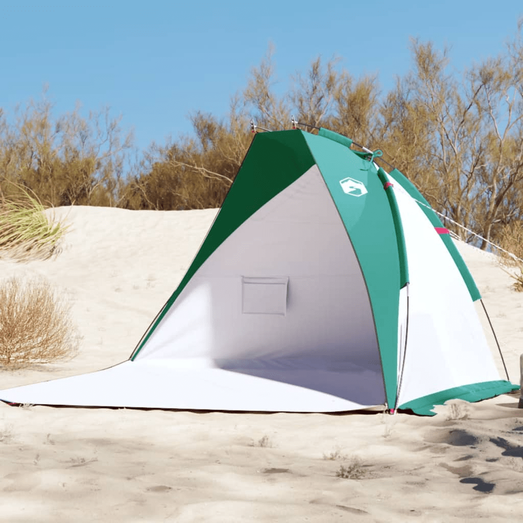 vidaXL Beach Tent Sea Green 268x223x125 cm - Stay Cool and Protected Beach Tent Cosy Camping Co. Green  