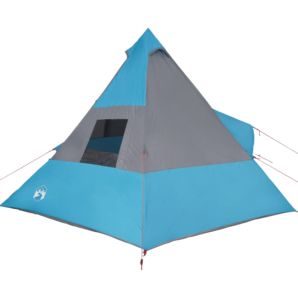 vidaXL Camping Tent Tipi 7-Person Blue Waterproof - Modern Design, All-Round Waterproof, Lightweight and Portable 7 Man Tent Cosy Camping Co.   