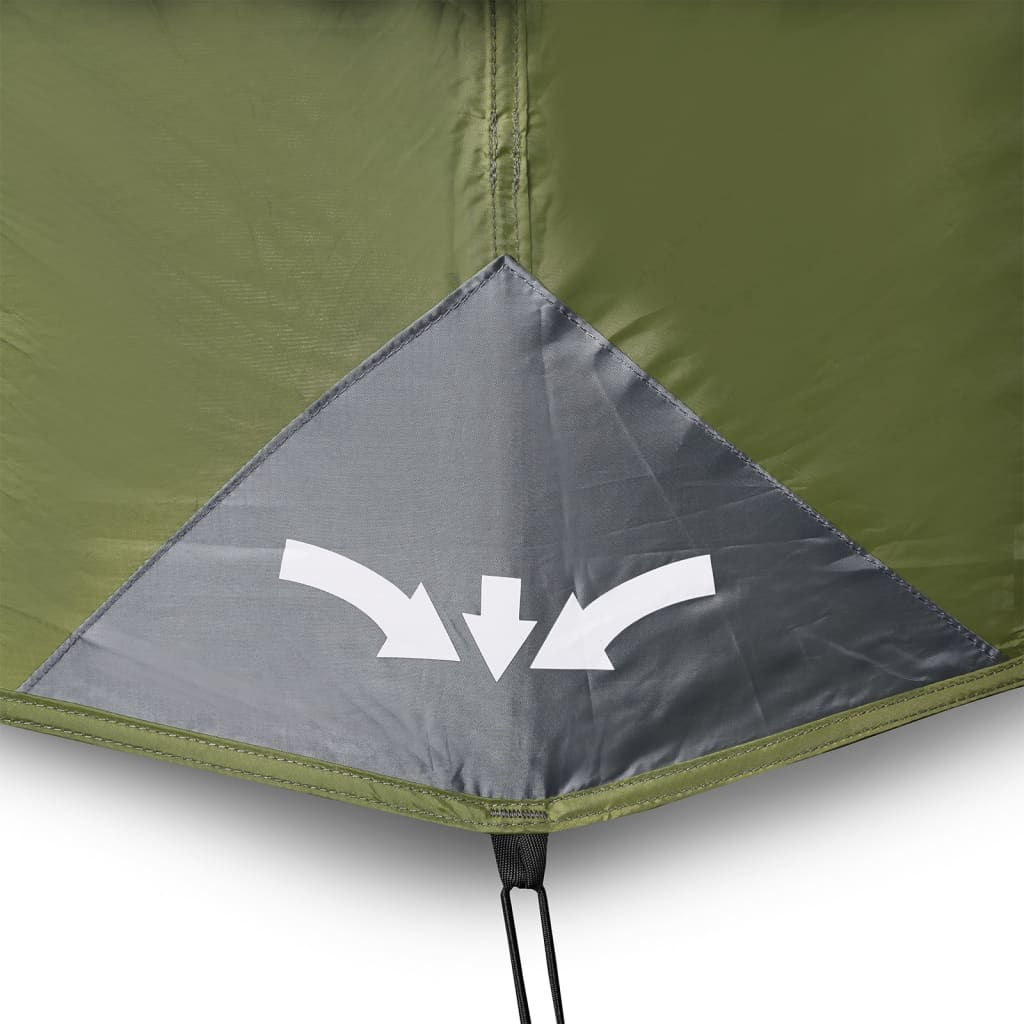 vidaXL Family Tent with LED 9-Person Light Green - Waterproof & Quick Release 9 Man Tent Cosy Camping Co.   