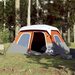 vidaXL Family Tent with LED - 6-Person Light Grey and Orange - Quick Release 6 Man Tent Cosy Camping Co. Orange  