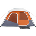 vidaXL Family Tent with LED - 6-Person Light Grey and Orange - Quick Release 6 Man Tent Cosy Camping Co.   