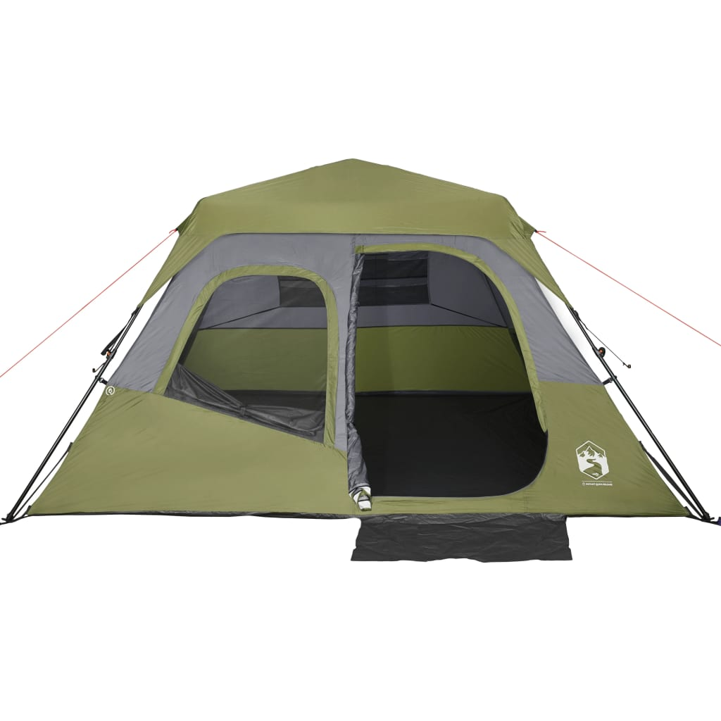 vidaXL Family Tent 6-Person Green Quick Release Waterproof - Camping Tent 6 Man Tent Cosy Camping Co.   