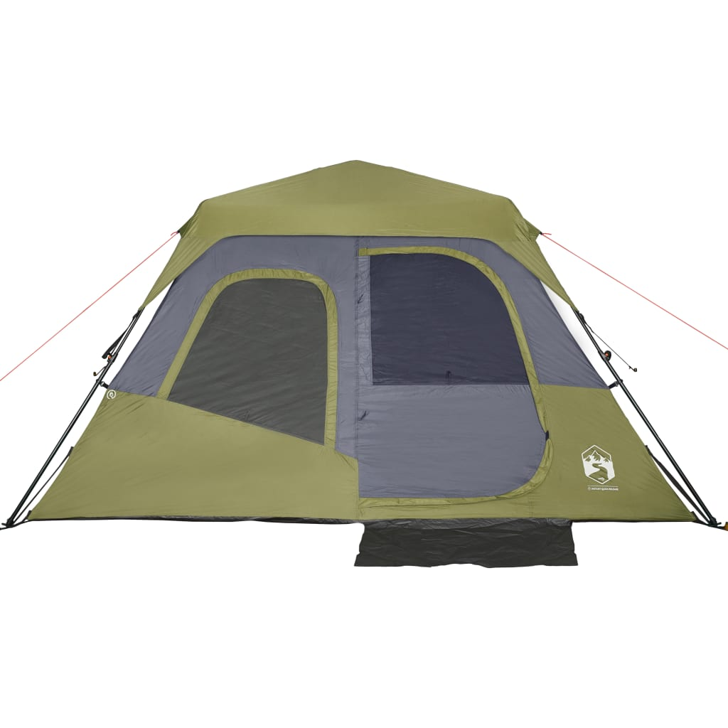 vidaXL Family Tent 6-Person Green Quick Release Waterproof - Camping Tent 6 Man Tent Cosy Camping Co.   