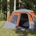 vidaXL Family Tent 6-Person Grey and Orange - Quick Release, Waterproof 6 Man Tent Cosy Camping Co.   