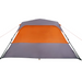 vidaXL Family Tent 6-Person Grey and Orange - Quick Release, Waterproof 6 Man Tent Cosy Camping Co.   