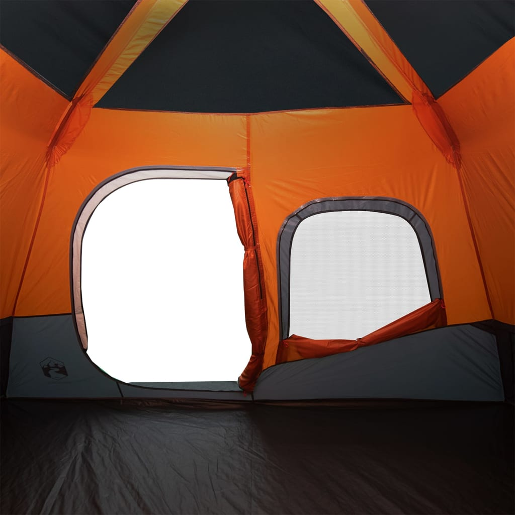 vidaXL Family Tent 6-Person Grey and Orange - Quick Release, Waterproof 6 Man Tent Cosy Camping Co.   