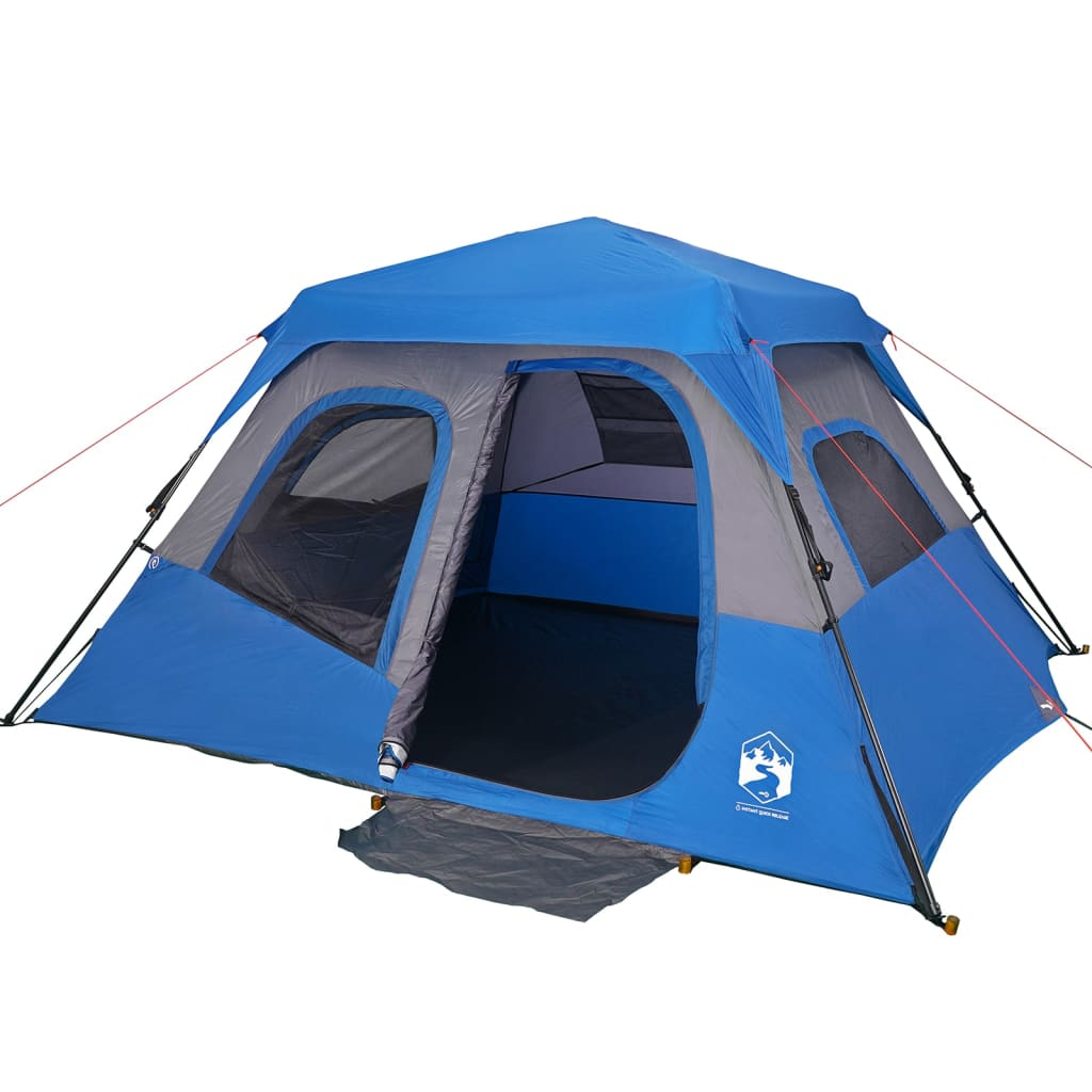 vidaXL Family Tent 6-Person Blue Quick Release Waterproof - Spacious and Weather-Resistant 6 Man Tent Cosy Camping Co.   