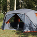 vidaXL Family Tent 10-Person Grey and Orange Quick Release Waterproof 10 Man Tent Cosy Camping Co.   