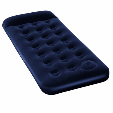 Bestway Inflatable Flocked Airbed with Built-in Foot Pump 185x76x28 cm Sleeping Mats and Airbeds Cosy Camping Co.   