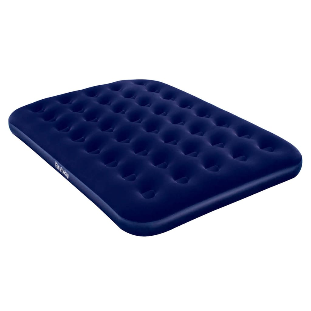 Bestway Inflatable Flocked Airbed 191x137x22 cm Sleeping Mats and Airbeds Cosy Camping Co. Blue  
