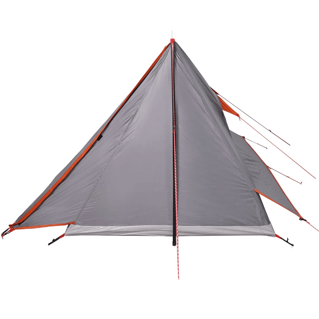 vidaXL Camping Tent 2-Person Grey and Orange Waterproof - Stay Protected and Comfortable on Your Outdoor Adventures 2 Man Tent Cosy Camping Co.   