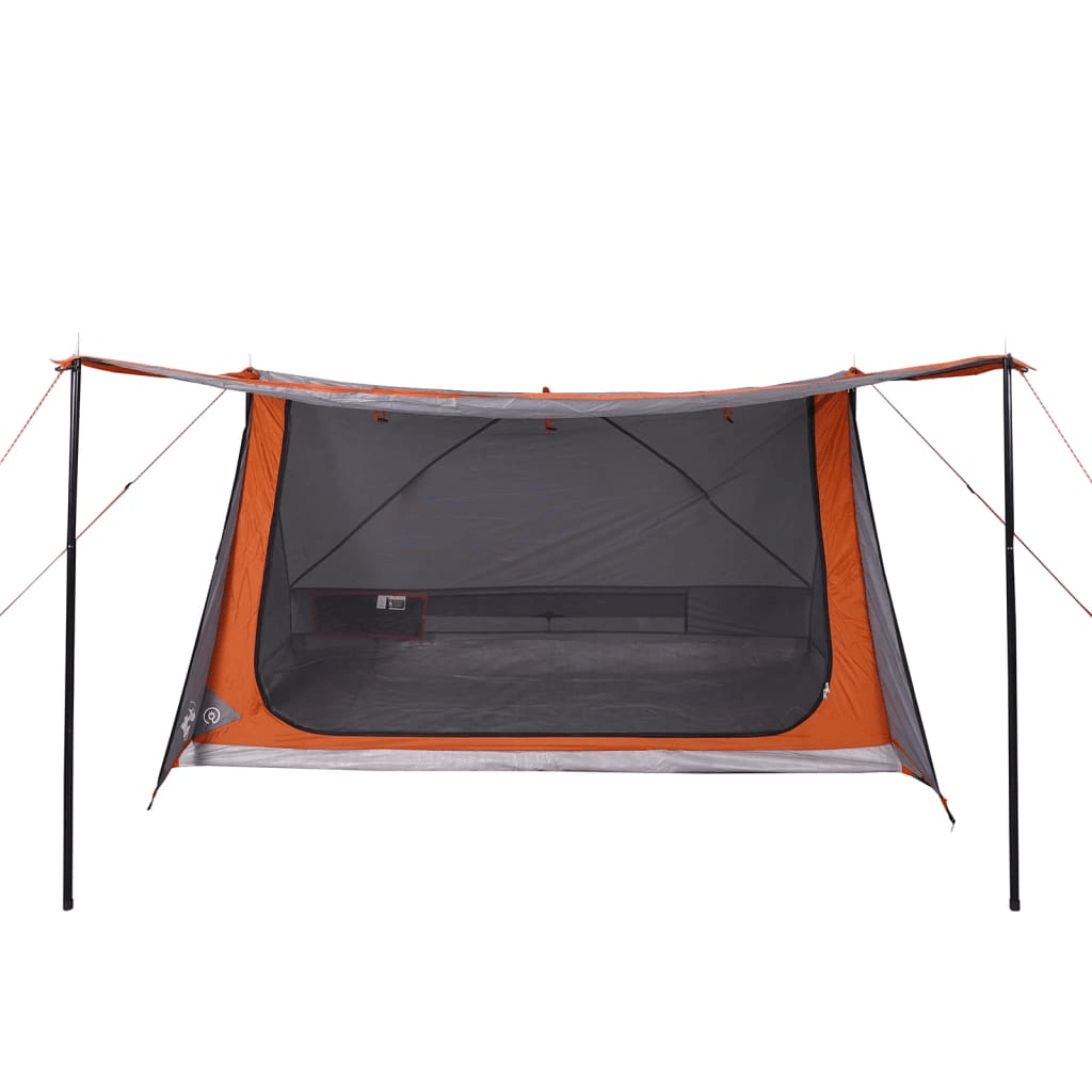 vidaXL Camping Tent 2-Person Grey and Orange Waterproof - Stay Protected and Comfortable on Your Outdoor Adventures 2 Man Tent Cosy Camping Co.   