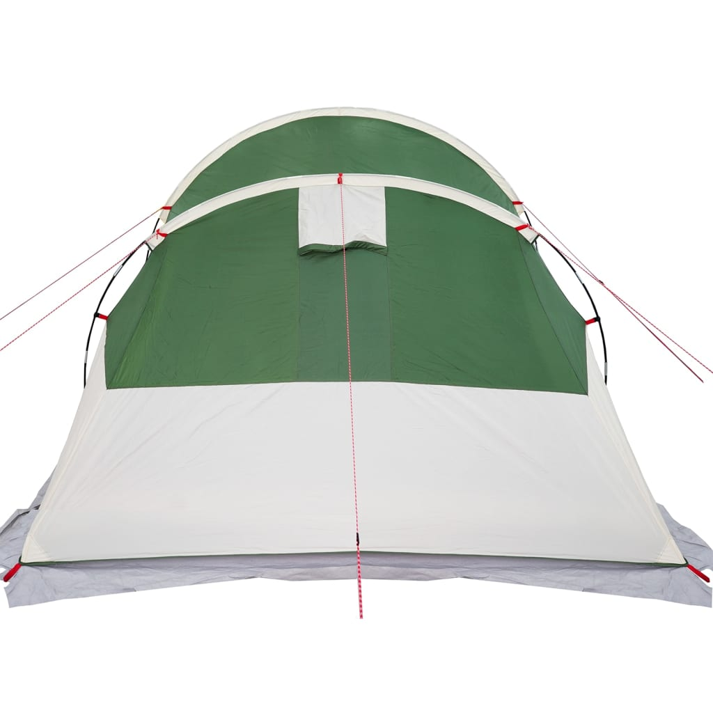 vidaXL Camping Tent Tunnel - 4 Person Green Waterproof Outdoor Adventure Essential 4 Man Tent Cosy Camping Co.   