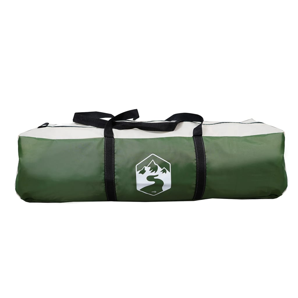 vidaXL Camping Tent Tunnel - 4 Person Green Waterproof Outdoor Adventure Essential 4 Man Tent Cosy Camping Co.   