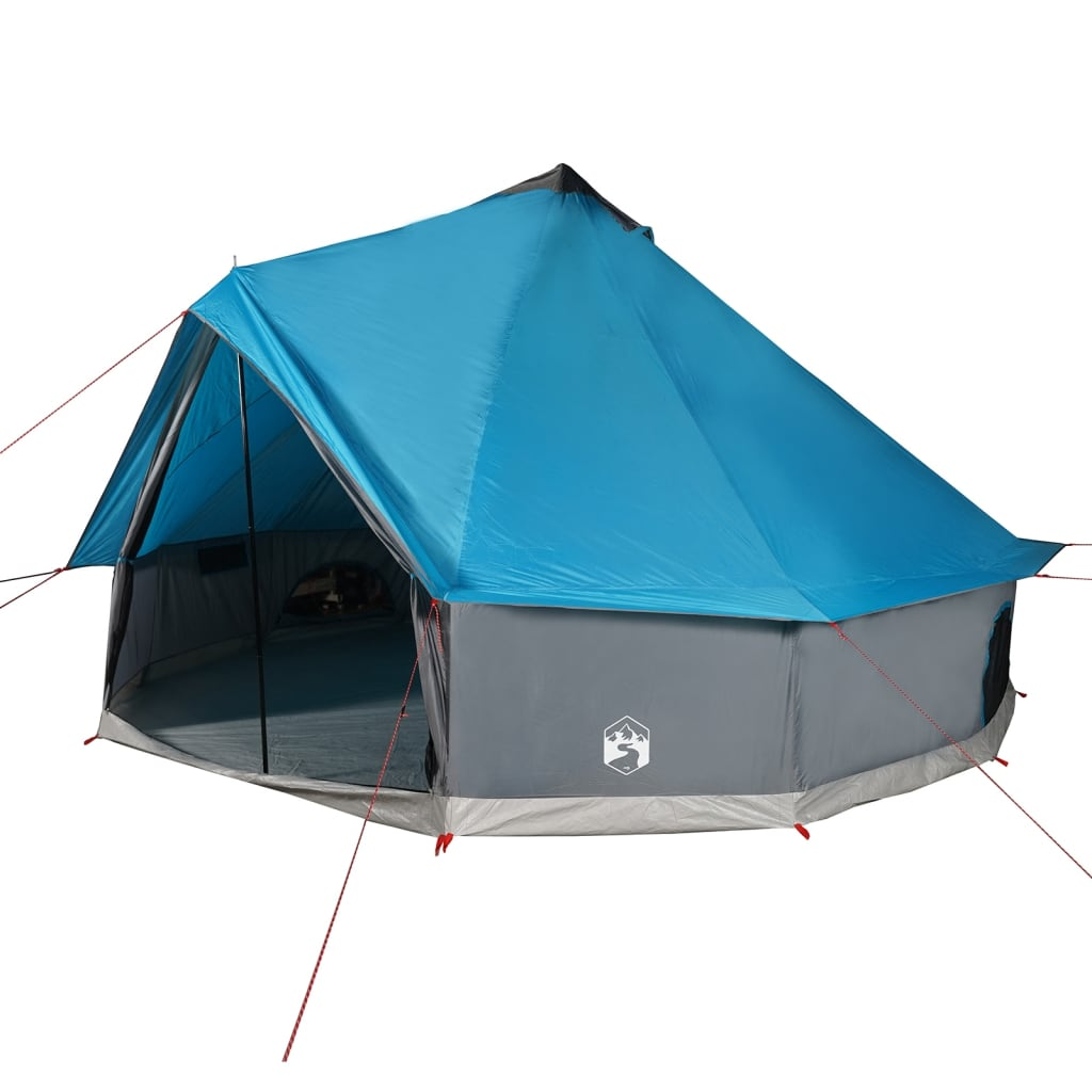 vidaXL Family Tent Tipi 8-Person Blue Waterproof - Spacious & Weatherproof 8 Man Tent Cosy Camping Co.   