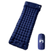 vidaXL Self Inflating Camping Mattress with Pillow 1-Person Navy Blue Sleeping Mats and Airbeds Cosy Camping Co. Blue  