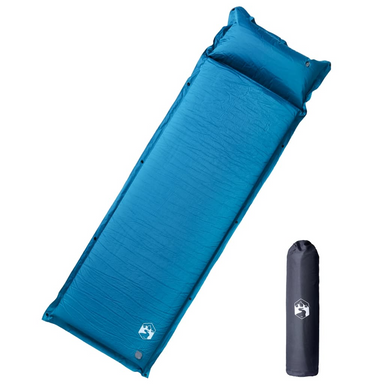 vidaXL Self Inflating Camping Mattress with Pillow - Durable, Portable, and Comfortable Sleeping Mats and Airbeds Cosy Camping Co. Turquoise  