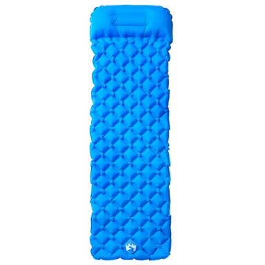 vidaXL Inflating Camping Mattress with Pillow 1-Person Blue - Durable & Water-Resistant Sleeping Mats and Airbeds Cosy Camping Co.   