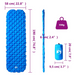 vidaXL Inflating Camping Mattress 1-Person Blue 190x58x6 cm Sleeping Mats and Airbeds Cosy Camping Co.   