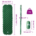 vidaXL Inflating Camping Mattress 1-Person Green 190x58x6 cm Sleeping Mats and Airbeds Cosy Camping Co.   