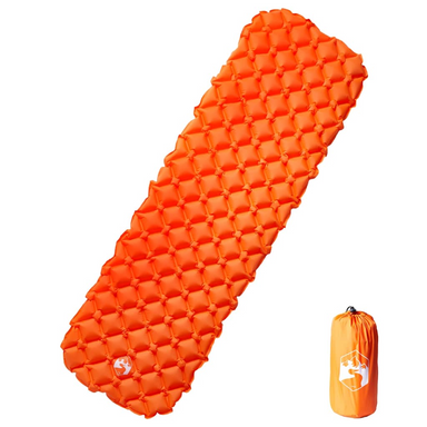 vidaXL Inflating Camping Mattress - Comfortable and Durable 1-Person Orange Mattress Sleeping Mats and Airbeds Cosy Camping Co. Orange  