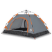 vidaXL Camping Tent 4-Person Grey and Orange Quick Release - Waterproof, Easy Setup, Good Ventilation, Lightweight and Portable Sleeping Mats and Airbeds Cosy Camping Co.   