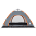 vidaXL Camping Tent 4-Person Grey and Orange Quick Release - Waterproof, Easy Setup, Good Ventilation, Lightweight and Portable Sleeping Mats and Airbeds Cosy Camping Co.   