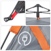 vidaXL Camping Tent 4-Person Grey and Orange Quick Release - Waterproof, Easy Setup, Good Ventilation, Lightweight and Portable Sleeping Mats and Airbeds Cosy Camping Co.   