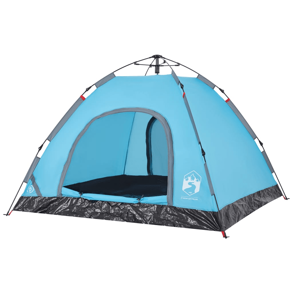 vidaXL Camping Tent 3-Person Blue Quick Release - Waterproof and Convenient 3 Man Tent Cosy Camping Co.   