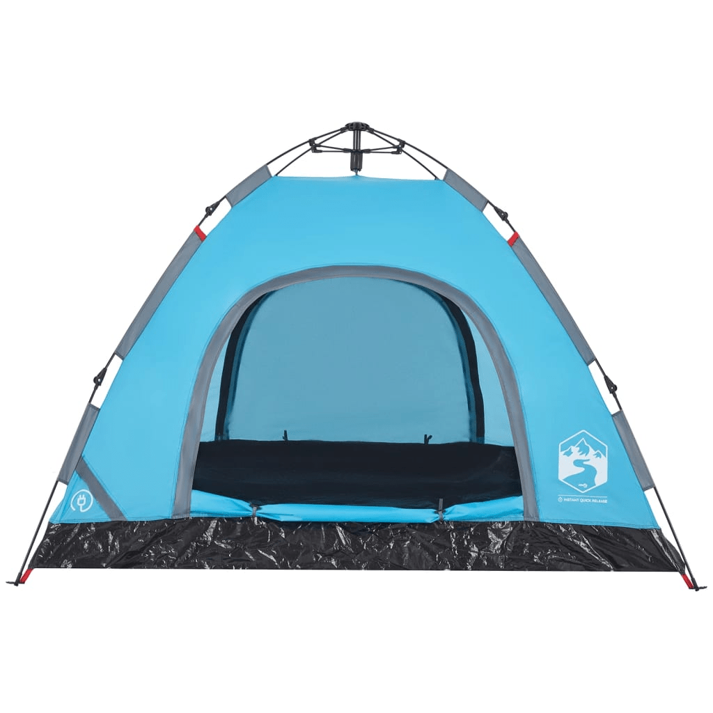 vidaXL Camping Tent 3-Person Blue Quick Release - Waterproof and Convenient 3 Man Tent Cosy Camping Co.   