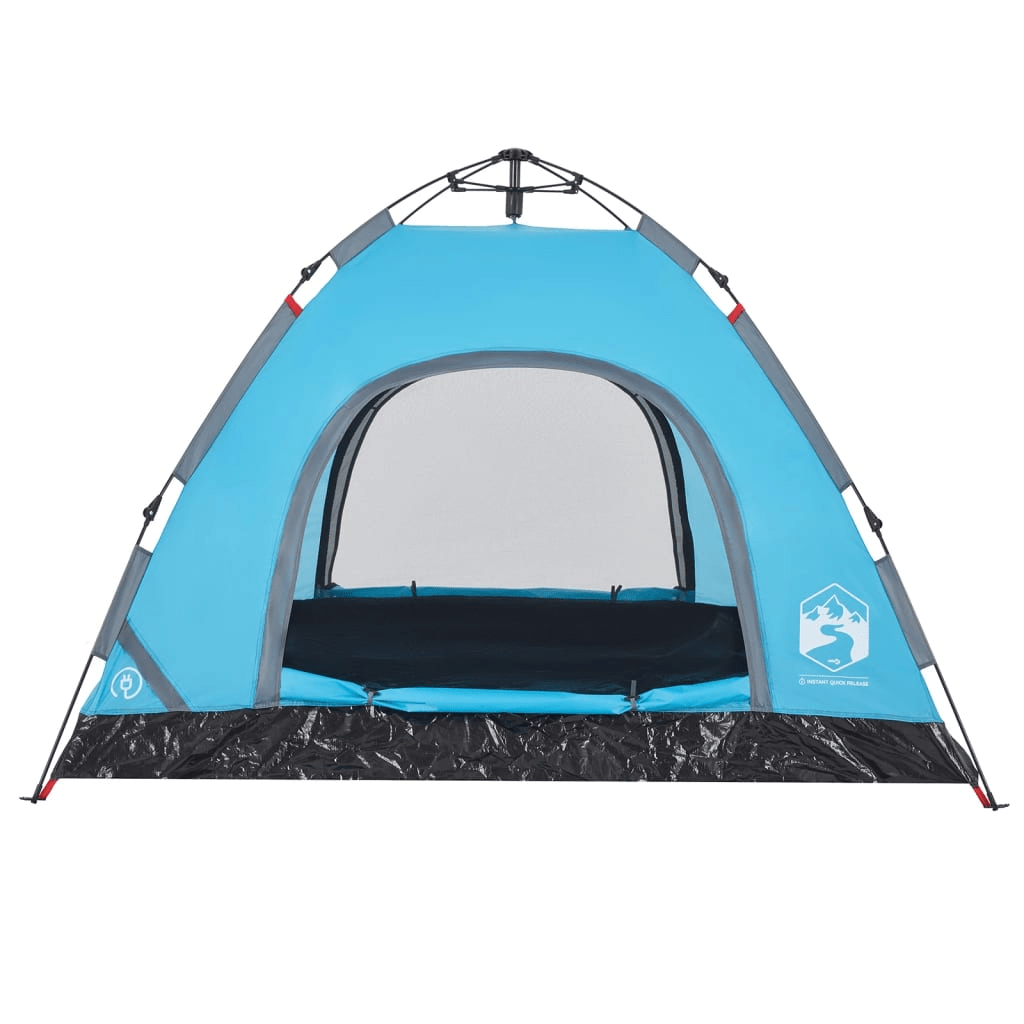 vidaXL Camping Tent 3-Person Blue Quick Release - Waterproof and Convenient 3 Man Tent Cosy Camping Co.   