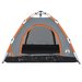 vidaXL Camping Tent 3-Person Grey and Orange Quick Release - Waterproof, Quick-Release System, Good Ventilation, Lightweight and Portable 3 Man Tent Cosy Camping Co.   