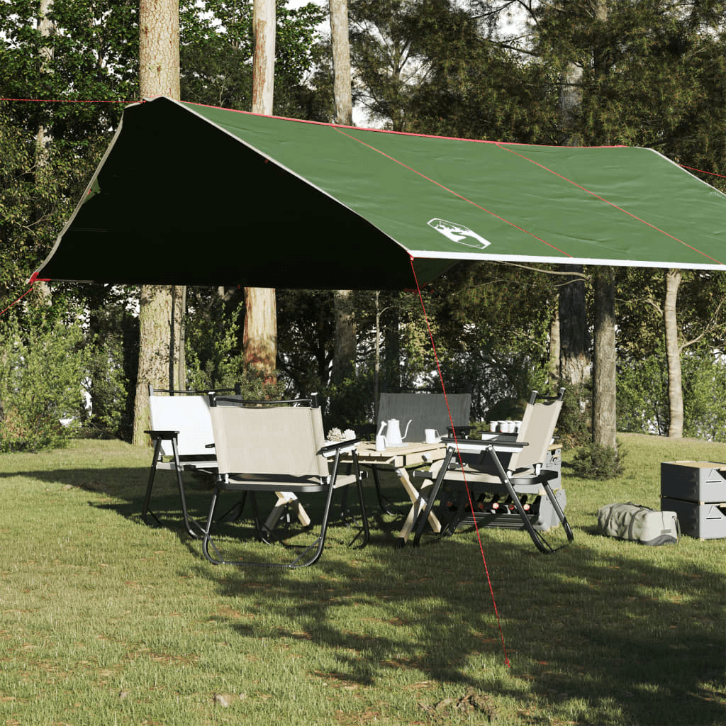 vidaXL Camping Tarp Green 420x440 cm - Stay Dry and Protected Tarp Cosy Camping Co.   