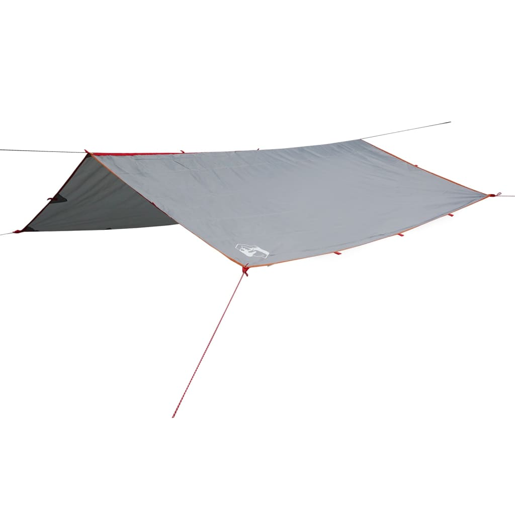 vidaXL Camping Tarp Grey and Orange 500x294 cm - Waterproof, Lightweight, and Versatile Tarp Cosy Camping Co.   