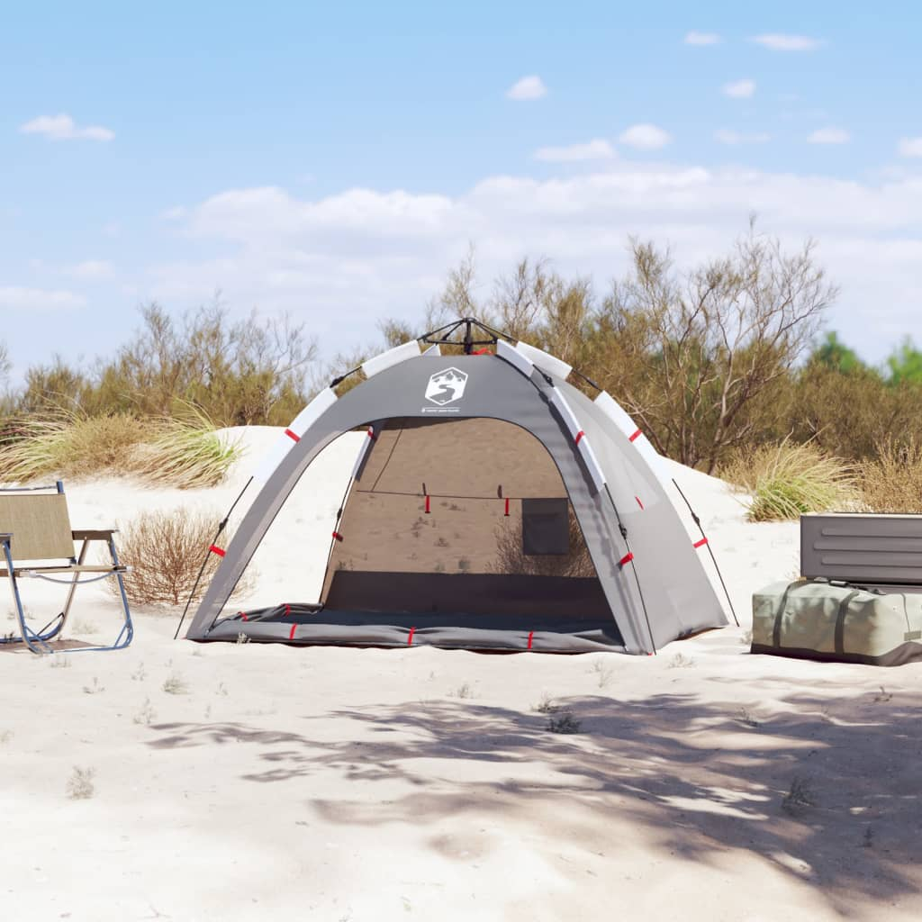 vidaXL Beach Tent 2-Person Grey | Quick Release | Waterproof 2 Man Tent Cosy Camping Co.   