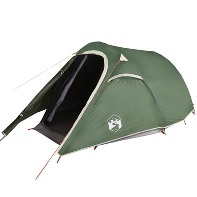 vidaXL Camping Tent Tunnel 3-Person Green Waterproof - Outdoor Adventure Essential 3 Man Tent Cosy Camping Co.   