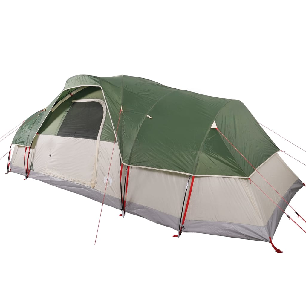 vidaXL Family Tent Dome 11-Person Green Waterproof - Spacious Outdoor Camping Adventure 11 Man Tent Cosy Camping Co.   