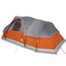 vidaXL Family Tent Dome 11-Person Grey and Orange Waterproof - Spacious and Weather-Resistant 11 Man Tent Cosy Camping Co.   