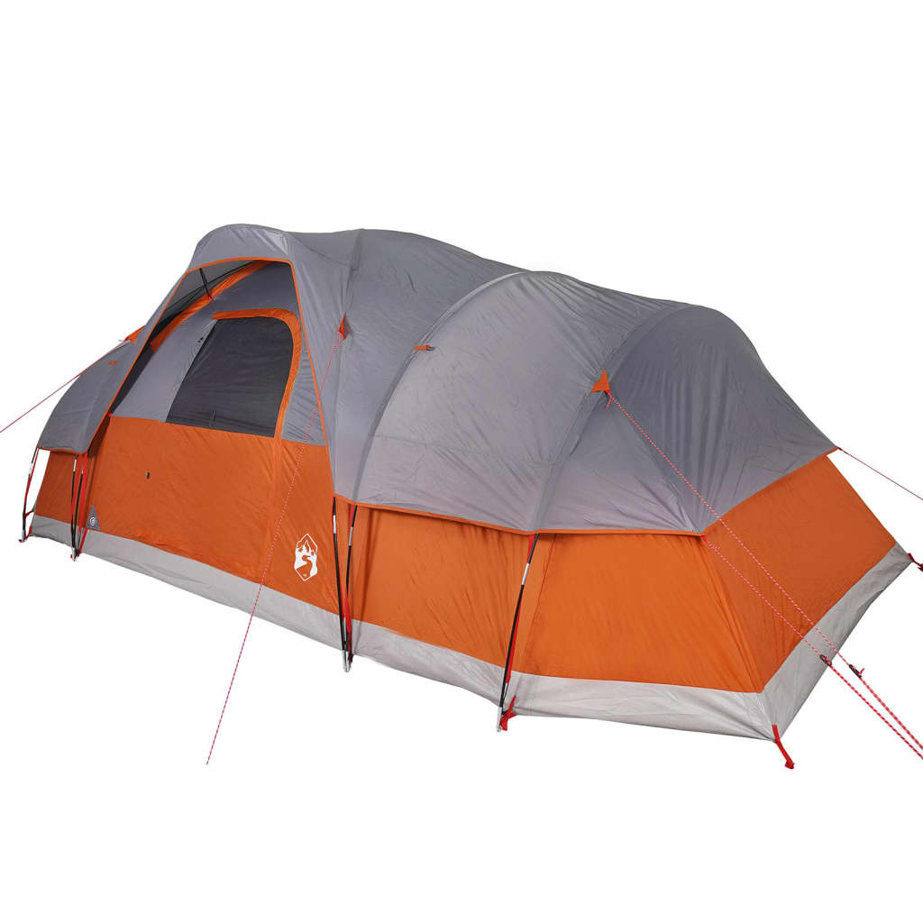 vidaXL Family Tent Dome 11-Person Grey and Orange Waterproof - Spacious and Weather-Resistant 11 Man Tent Cosy Camping Co.   