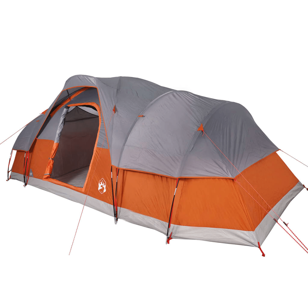 vidaXL Family Tent Dome 11-Person Grey and Orange Waterproof - Spacious and Weather-Resistant 11 Man Tent Cosy Camping Co.   