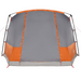 vidaXL Camping Tent Tunnel 4-Person Grey and Orange Waterproof - Perfect for Your Outdoor Adventures 4 Man Tent Cosy Camping Co.   